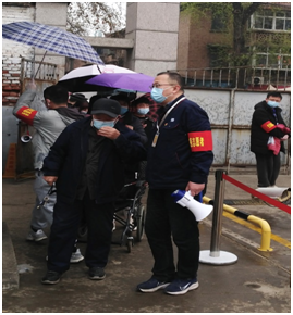 疫情防控 党旗在前 助力全民核酸检测，，轴研所职能部分二支部党员在行动！-洛阳轴承
